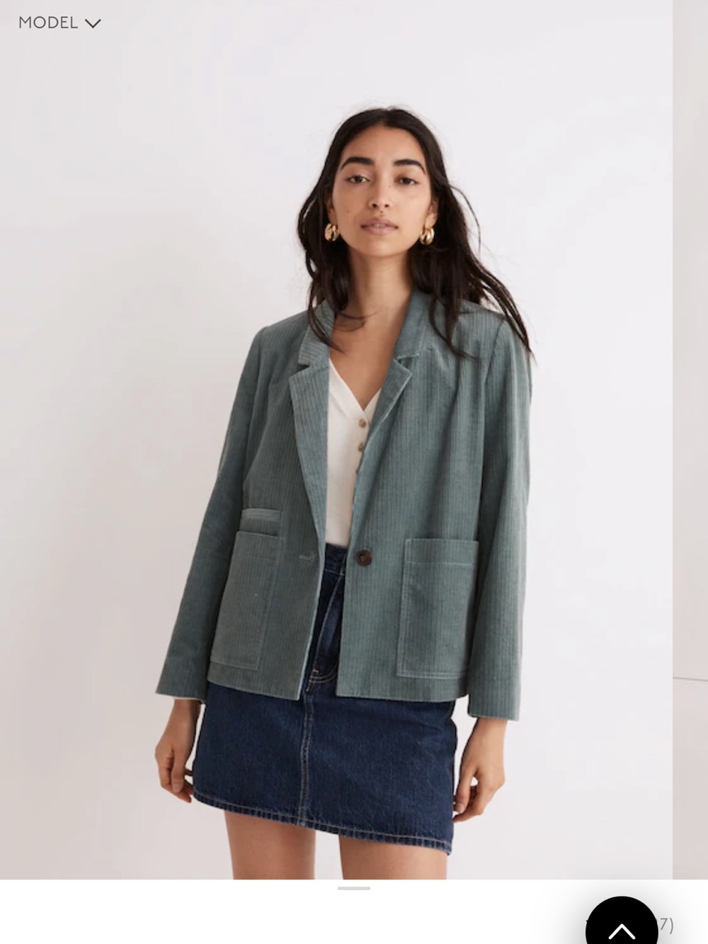 Madewell Corduroy Dorset Blazer